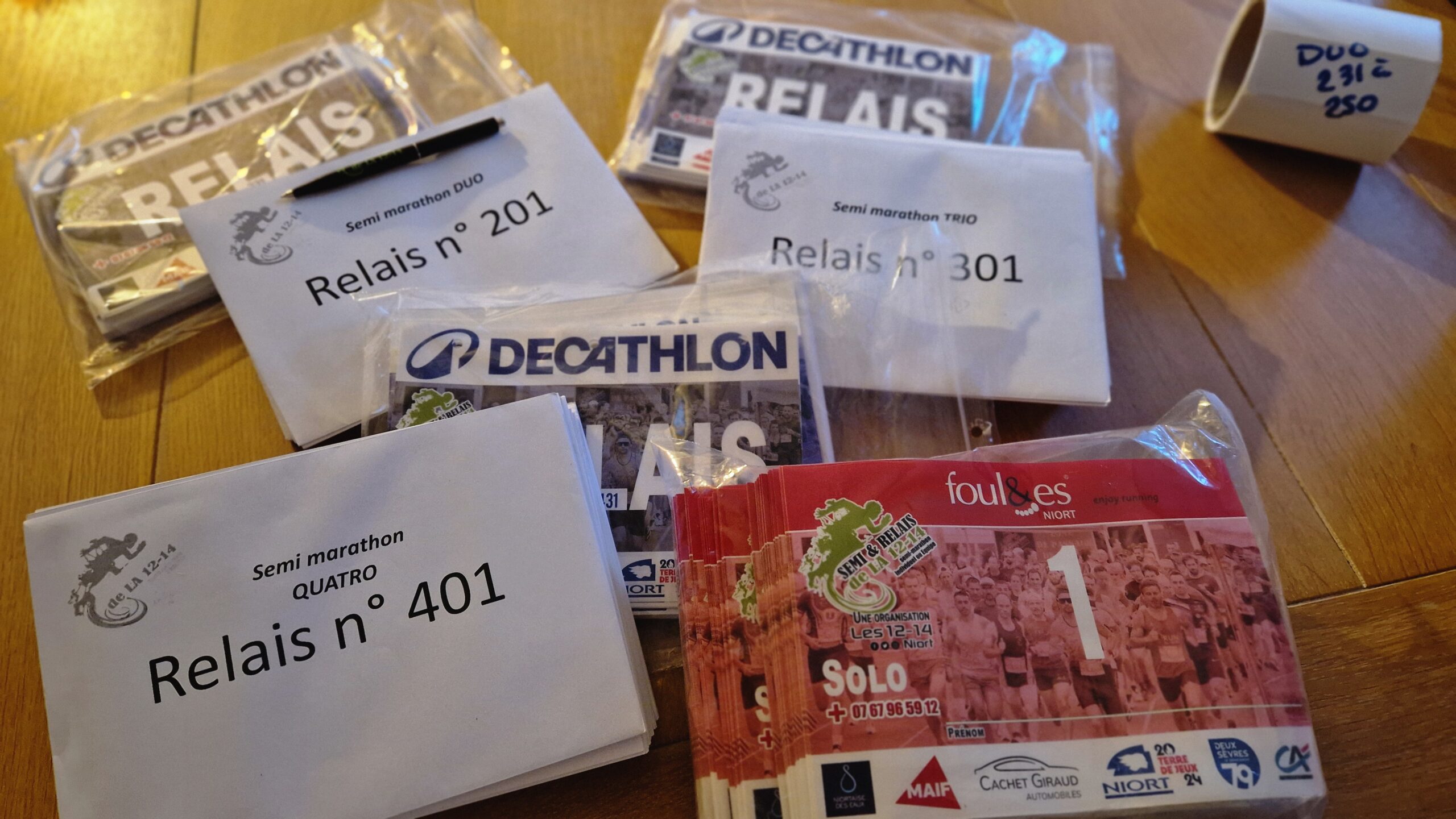 Inscriptions et Retraits des dossards